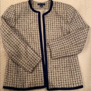 𝅺women’s petite Karen Scott tweed blazer